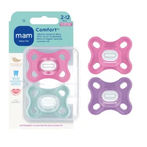 Image du produit MAM Sucettes Comfort 2-12 Mois Rose/Bleu