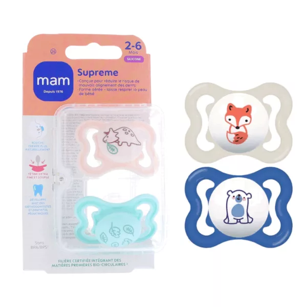 Image du produit MAM Sucettes Supreme 2-6 Mois
