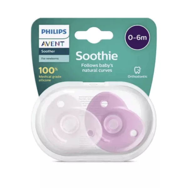 Image du produit Avent Sucettes Soothie Rose 0-6 mois