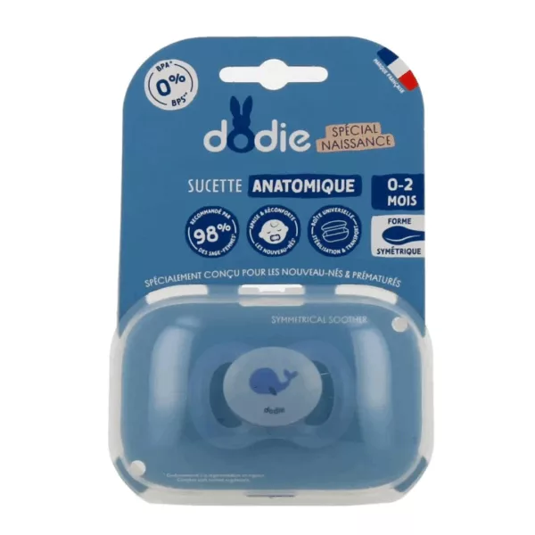 Image du produit Dodie Sucette Anatomique Bleu 0-2 Mois