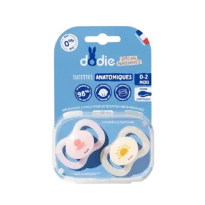Image du produit Dodie Duo Sucettes Anatomiques Rose 0-2 Mois