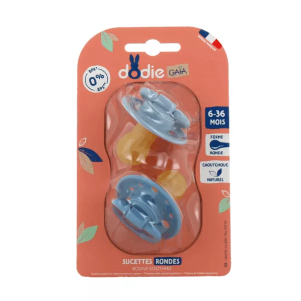 Image du produit Dodie Sucettes Gaia 6-36 Mois Bleu