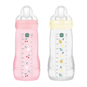 MAM easy active biberons 6mois+ rose+jaune