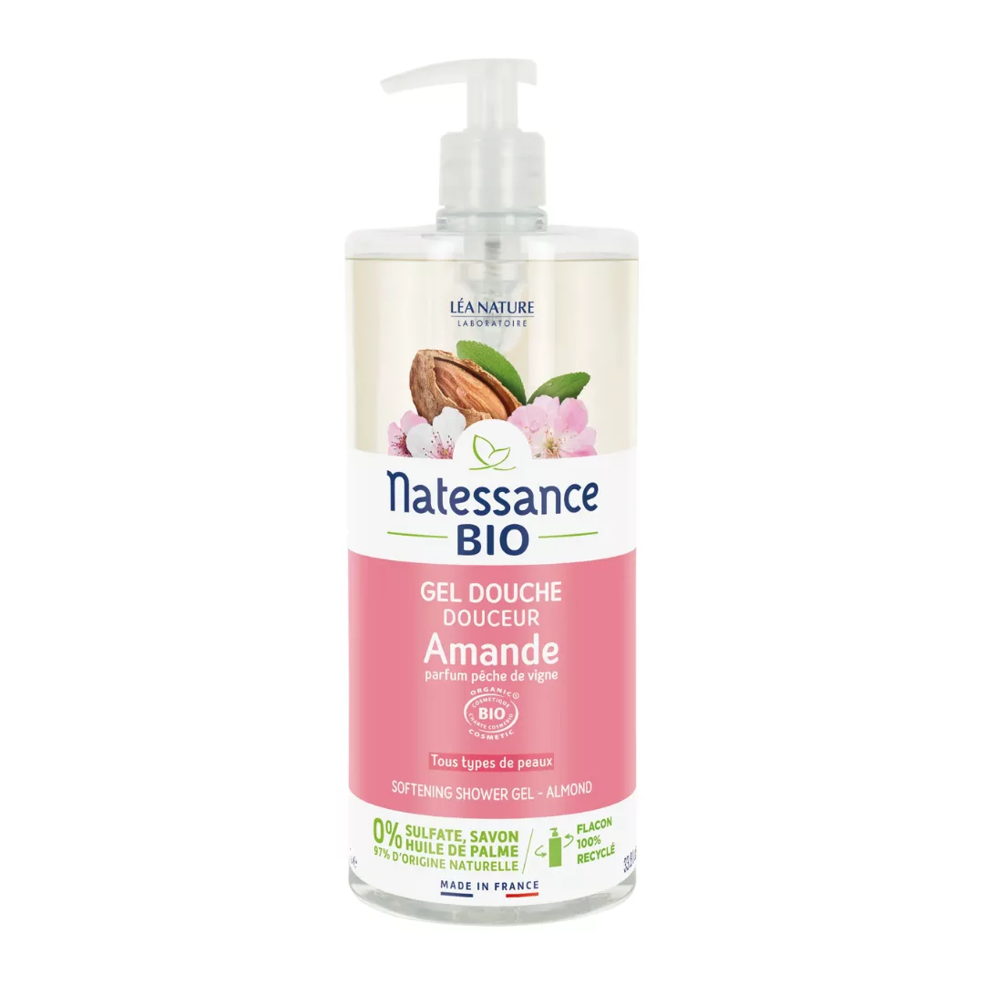 Image du produit Natessance Gel Douche Amande Pêche