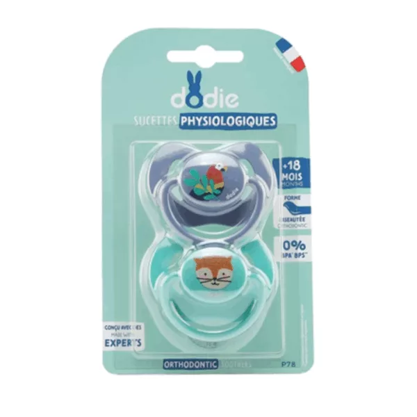 Image du produit Dodie Sucettes Physiologiques 18 Mois+ Bleu