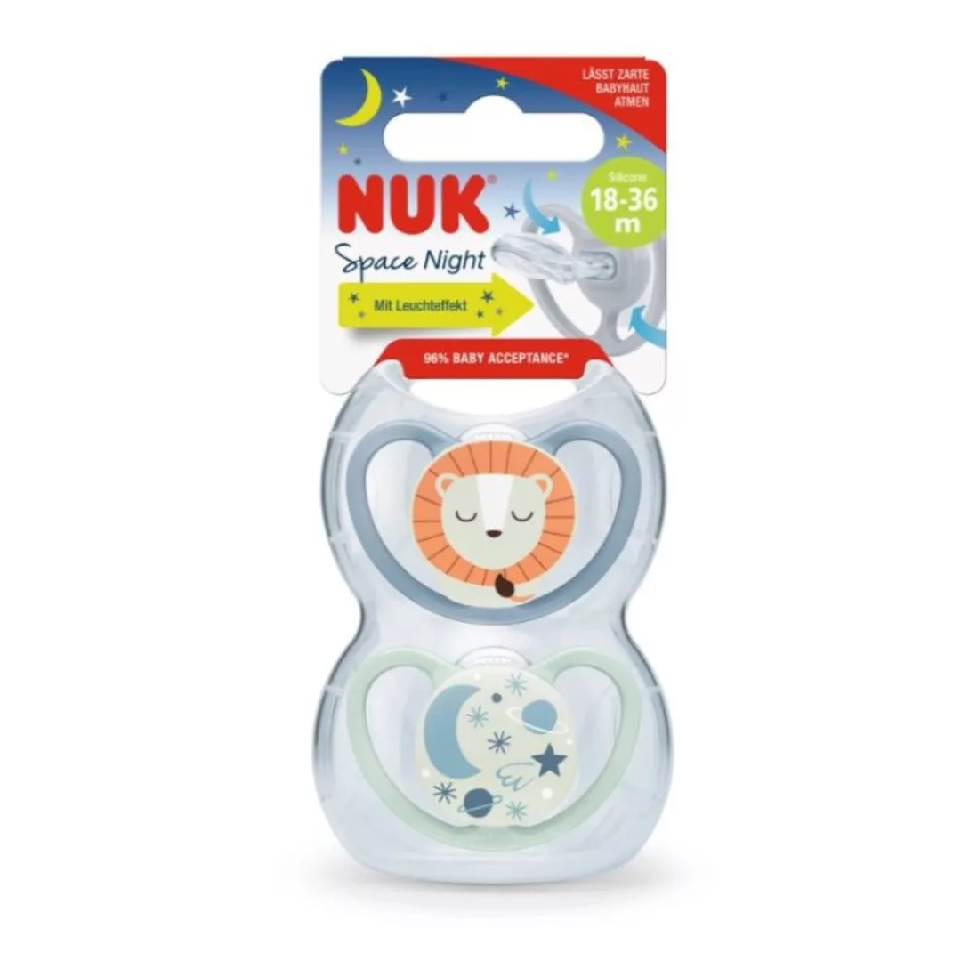 Image du produit Nuk Sucettes Space Night 18-36 Mois