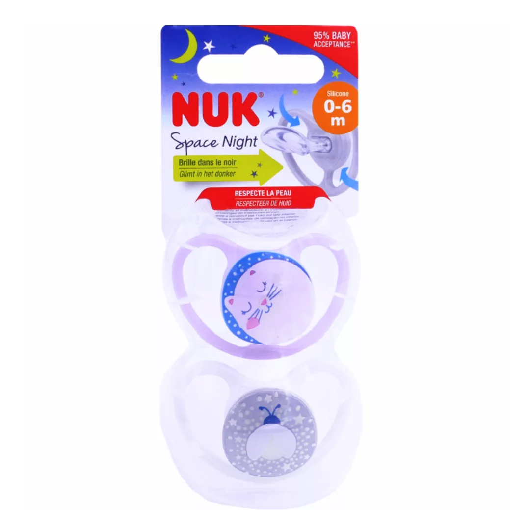 Image du produit NUK Sucettes Space Night 0-6 Mois