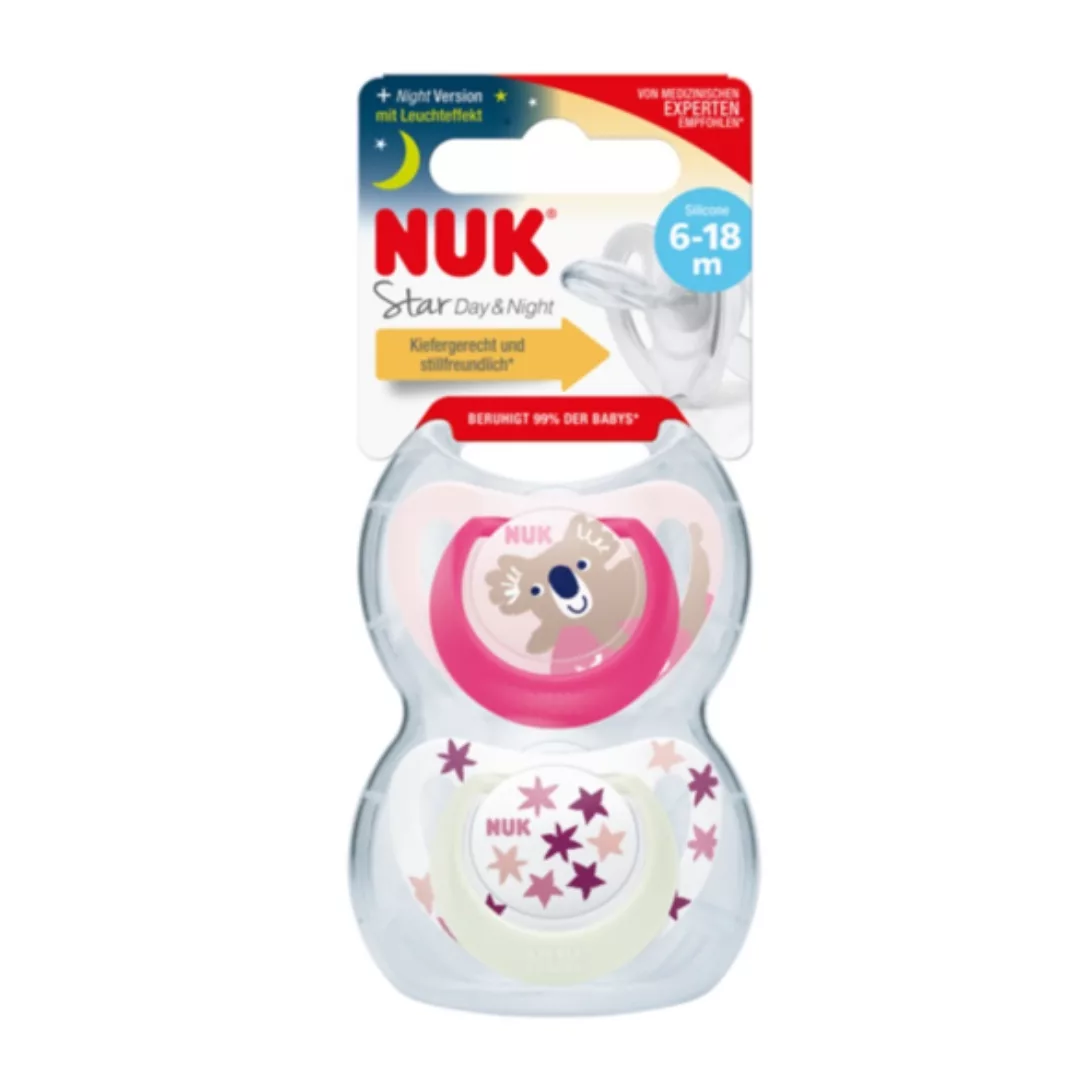 Image du produit Nuk Sucettes Starlight Day & Night 6-18 mois