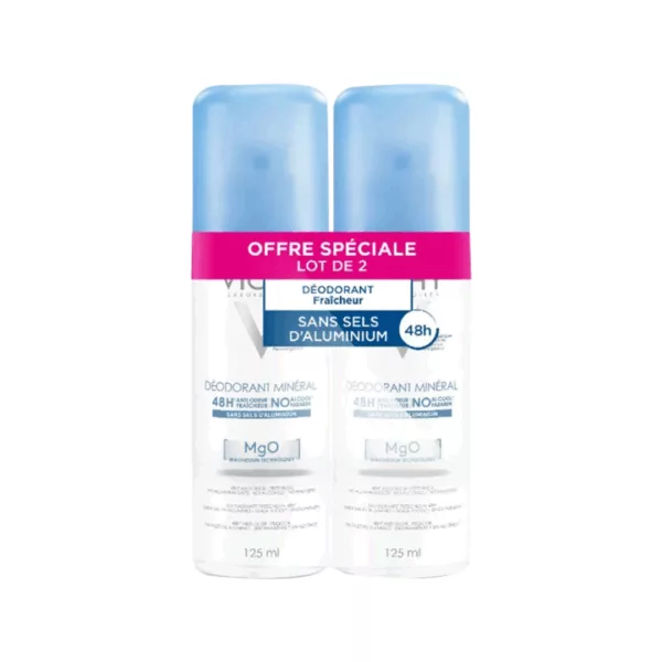Image du produit Vichy Déodorant Sans Sels d'Aluminium Duo Spray