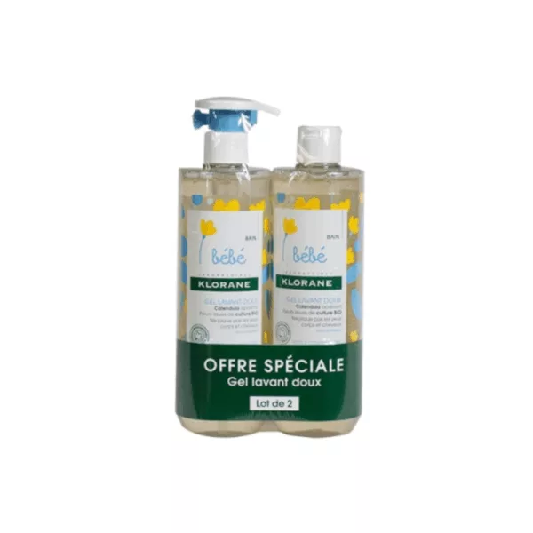 Image du produit Klorane Lot de gel lavant doux